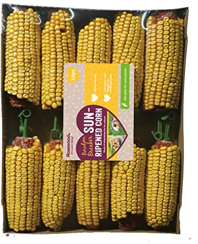 Rosewood Boredom Breaker Sun-Ripened Corn, Rabbit Treats & Small Animal Treats, Pack of 10