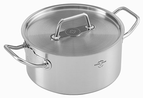 Kuhn Rikon Montreux Casserole, 20cm, 3.0L, Stainless Steel, Silver, 20 cm/3 Litre