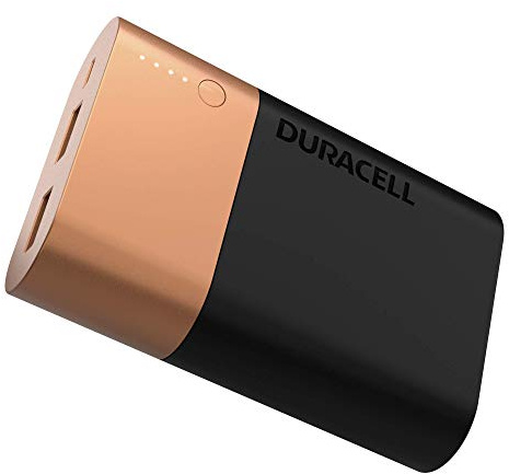 Duracell Power Bank 10050 mAh, External Battery Pack for Smartphones and USB-Powered Devices, Compatible with iPhone, Samsung