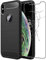 ebestStar - Coque pour iPhone XS Max Apple, Etui Protection Motif Carbone, Antichoc Souple TPU, Noir + Verre Trempé