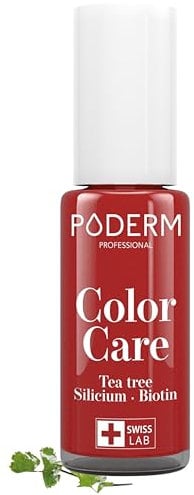 PODERM - MICOSI DELLE UNGHIE | Smalto colorato TEA TREE | Prevenzione e trattamento delle unghie gialle/danneggiate dalla MICOSI | TRATTAMENTO E COLORE | Mani/Piedi | Swiss Made