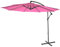 Mendler Parasol Acerra, parasol parasol, Ø 3m inclinable, polyester/acier 11kg - rose sans socle