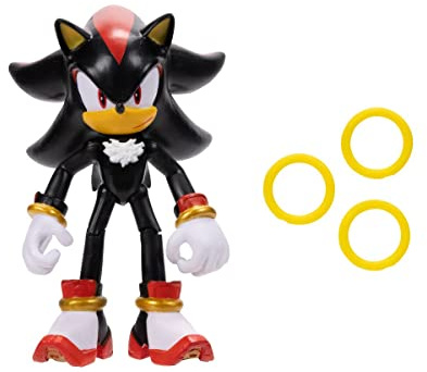 SONIC THE HEDGEHOG 41238 - Gelenkfigur, 11 cm, Shadow 3 Ringe