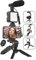 Kit video per smartphone, kit vlogger per microfono video con lampada LED, supporto telefono cellulare, treppiede compatibile iPhone, Samsung, Huawei, Android, per YouTube, tiktok, shooting, vlogging