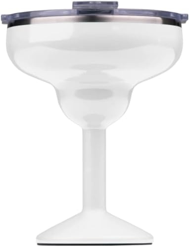 ORCA Rita | Temperaturisoliertes Margarita-Glas aus Edelstahl mit Deckel für Cocktails, Wein und kalte Getränke – Perlglanz