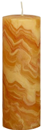 Kopschitz Kerzen 100% Bienenwachskerzen marmoriert Natur 200 x 70 mm, 1 Stück