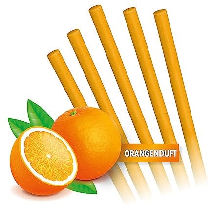 EASYmaxx Abflussreiniger Sticks mit frischem Orangenduft 50er Set | Rohrreiniger Stäbchen für Spüle, Dusche oder Waschbecken | Für saubere Abflüsse und gegen schlechte Gerüche