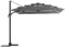 Hespéride - Parasol déporté rectangulaire Multi-Toile Melhia Anthracite 4 x 3m