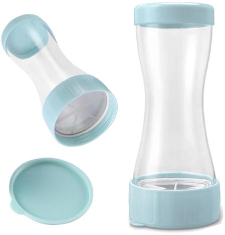 TAIZER Sugar Flour Sieve,Stainless Steel Flour Sieve Cup Shaped Sieve Flour Mesh Sifter Sieve Fine Mesh Icing Sugar Sieve Flour Sieve Strainer Sieve Handheld Sugar Sieve Baking Tool (Blue)