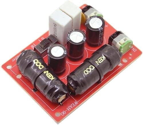 Auporey 200W Pure Bass Subwoofer Second-Order Crossover Frequency Distributor Divider 2 Way Speaker Audio Crossover Filter