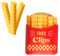 GroveEss Food Bag Clips, Fun Fries Shaped, 12 Pieces, Yellow, Polypropylene (PP), 3.25 inches, Novelty, Freezer Bags, Snacks, Sandwich Storage, Keeping Fresh