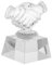 KOMBIUDA Lebendige Kristalltrophäen Daumen Hoch Auszeichnung Trophäe für Dekorative Trophäe Modell Handgeste Feier Auszeichnung