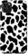 iPhone 11 Pro Max black cow print pattern - flower black Cow Pattern women Case
