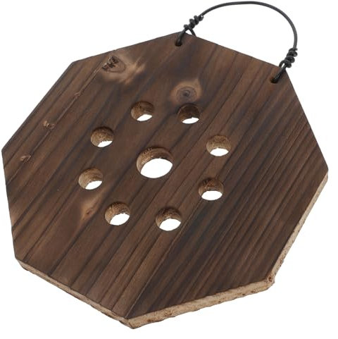 ibasenice Geweihfarn Wandpflanzgefäß Aus Karbonisiertem Holz Vertikaler Wandhalter Für Zimmerpflanzen Orchideen Und Sukkulenten Platzsparendes Outdoor Wall Planter Für Innen Außenbereiche