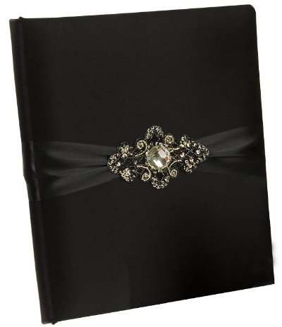 Ivy Lane Design Elizabeth Erinnerungsbuch für Hochzeit, Schwarz