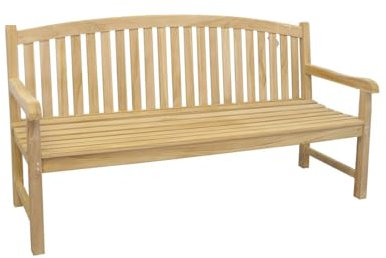Antike Fundgrube Gartenbank Sitzbank Gartenmöbel 4-Sitzer aus massiven Teak Holz -2681-
