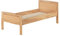 Erst-Holz® Einzelbett Buche Seniorenbett 90x200 Massivholzbett Holzbett mit Rollrost 60.72-09