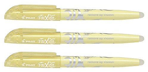PILOT Frixion Light Pastellgelb 3er-Set