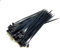 Nylon Plastic Cable Ties Long and Wide Extra Large Zip Ties Black and White wrap 50 pieces (Black, 4.8mm x 200mm)