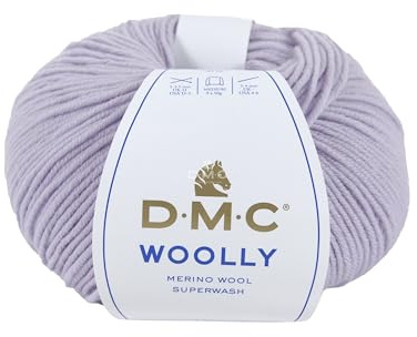 DMC Woolly Merino Yarn Colour (061), Pale Purple, 50g