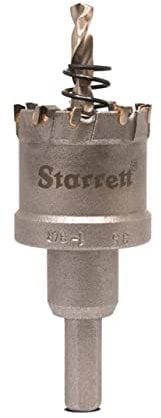Starrett Carbide Tipped Hole Saw - CTD35 TCT Deep Cut Holesaw Cutter - For Metal Stainless Steel Iron Aluminium - 35mm