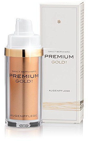 Sanct Bernhard Premium Gold! Augenpflege mit 24-karätigem Goldpulver, Sheabutter, Aprikosenöl 30 ml