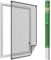 easy life Fliegengitter aus PVC mit magnetischem Rahmen für Fenster, Bohren, individuell kürzbar, Farbe: Anthrazit, Größe: 100 x 120 cm
