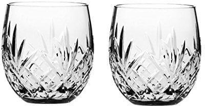 Royal Scot Crystal Highland Connoisseur Set of 2 Crystal Barrel Whisky Tumblers Glasses