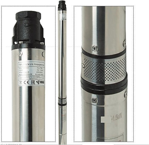 Tiefbrunnenpumpe 3,5 400 V bis 7200 l/h 1800 Watt Brunnenpumpen Tauchpumpe