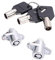 CELOMT Harte Satteltasche Satteltasche Schloss Schlüssel Set für Harley Touring Electra Glide+Road Glide+Street Glide+Road King+Ultra Glide 1993-2013