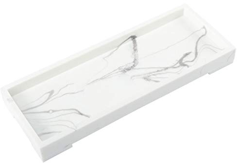 Vassoio Portaoggetti Da Bagno Con Motivo in Marmo Vassoio Decorativo Da Bancone Supporto Per