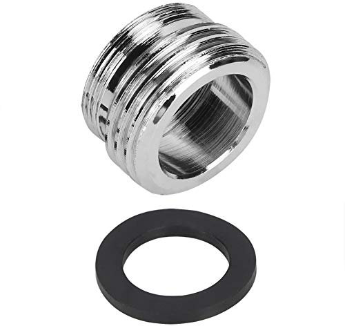Adattatore per Rubinetto della Pelle della Cucina, Valvola Adattatore per Tubo da Giardino per Rubinetto, Adattatore per Rubinetto Maschio Femmina in Ottone Cromato per Collegare il Tubo da Giardino,