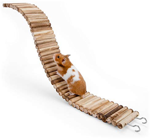 Niteangel Hamster Hängebrücke Spielzeug - Lange Kletterleiter für Zwerghamster, Mäuse, Gerbils und andere kleine Tiere (25.6L x 3.15W)