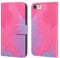 Flip phone case for Iphone 7 Iphone 8 Iphone SE2 PU Leather Wallet Card Slots Flip Case Watercolor Gradient Ramp Graffiti Art Printing with Stand Function Magnetic Protective Cover (Pink Purple)