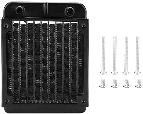 CENPEK Wasserkühlung, 8 Rohre, Aluminium-Wärmetauscher, Heizkörper mit Schlauch für PC, CPU, Computer, Wasserkühlsystem