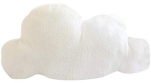 GSDGV Wolkenkissen, weiches Plüsch-Nickerchen, Sofakissen, Wolkenruhekissen, Lesekissen, dekoratives Kissen für draußen, drinnen, Schlafzimmer, Büro, Auto (Weiß, Größe: M)