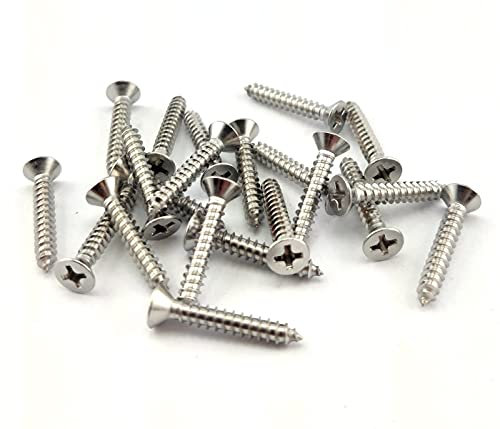 Blechschrauben Kreuzschlitz Phillips Senkkopf Edelstahl A2 DIN 7982 2.2x13 (x20)