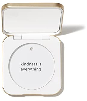 jane iredale Refillable Compact | Aluminum Shell & Magnetic Closure | Interior Mirror for On-The-Go Use | Compatible with all Powder Refills | White