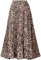 Leoparden Rock Damen Sommer Midi Lang Röcke Hohe Taille Faltenrock Mädchen Sommerrock Skirt XS