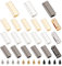 WADORN 18 Sets Geldbörse Dekorative Clipschnallen, Metall Handtasche Kantenabdeckung Schnallen Ledergürtel Endspitzen Schnalle Gurtband Reißverschluss Endstopper Für DIY Nähen Handwerk Zubehör, 2.55cm