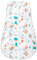 MIKAFEN Baby Schlafsack Sommer Ärmellos 0.5 Tog,100% Baumwolle Kinder Sommerschlafsack für Jungen und Mädchen (Dinosaurier,6-14 Monate)
