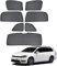 Sonnenschutz Auto Vorhang Für Baby Kinder Sonnenblende Für Golf 7 Variant 2013-2020 UV Schutz Magnetisch Sonnenschutz Für Autofenster Seitenscheibe Schwarz,7PCS