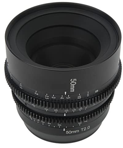 Cine-Objektiv 50 Mm T2.0, Manuell für Fokus, Kinoobjektiv mit Großer Apertur für Leica L-Mount-Kamera, Cine-Objektiv, Manuell für Fokus-Objektiv für Focus