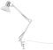 Paco Home LED Lampe Tischleuchte Deko Tischlampe Schreibtischlampe Arbeitszimmer Büro Modern Höhenverstellbar Rund E27, Farbe:Silber 1, Leuchtenart___Farbe:Tischleuchte - Weiß
