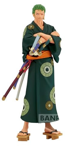 Banpresto Actionfigur Roronoa Zoro One Piece - Dxf The Grandline Series - Wanokuni - Yukata Ver. 17 cm BP88988P Mehrfarbig - Sammelfigur ideal für Anime-Fans