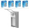 4x ARNOMED Desinfektionsspender Aluminium, Seifenspender langer Armhebel für 500ml, Seifenspender zur Wandbefestigung, Eurospender für Desinfektionsmittel, Soap Dispenser, Desinfektionsmittelspender