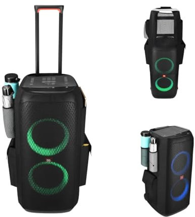 LaiMoney Multifunktionale Schutzhülle für JBL 310 Partybox, kompatibel mit JBL Partybox 310, tragbare, kabellose Party-Bluetooth-Lautsprechertasche, Aufbewahrung, Mikrofon, Audiokabel