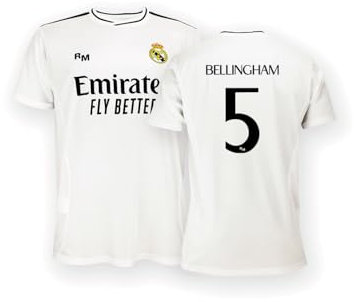 Real Madrid Bellingham Infantil Camiseta Primera Equipación de la Temporada 24/25 réplica Producto Oficial - 8