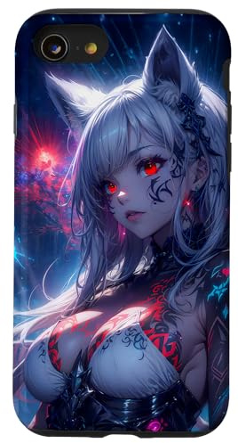 Anime Girl Hülle Süßes Kawaii Waifu japanisches Anime Hülle für iPhone SE (2020) / 7 / 8
