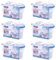 SET 6 vaschette 400 ml assorbi umidità profumate OCEAN anti odore deumidificatore sali per bagno cucina camper caravan roulotte ripostiglio dispensa armadio